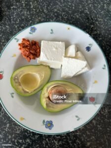 avacoda cheese and hot sauce